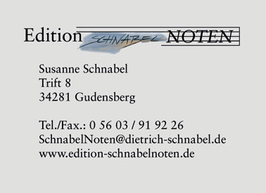 Adresse SchnabelNoten